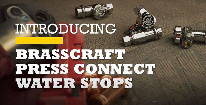 BrassCraft® Press Connect Water Stops.